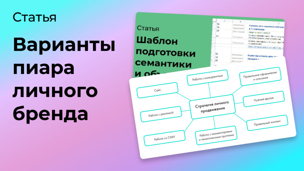 Варианты продвижения личного бренда
