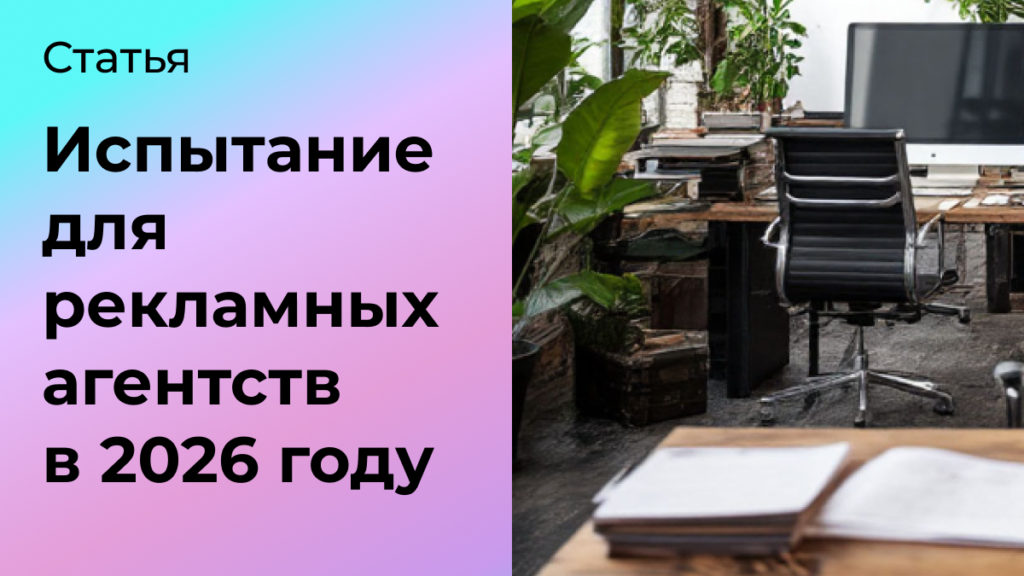 Испытание для рекламных агентств в 2026 году