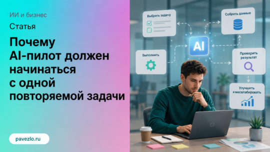 Почему AI-пилот должен начинаться с одной повторяемой задачи