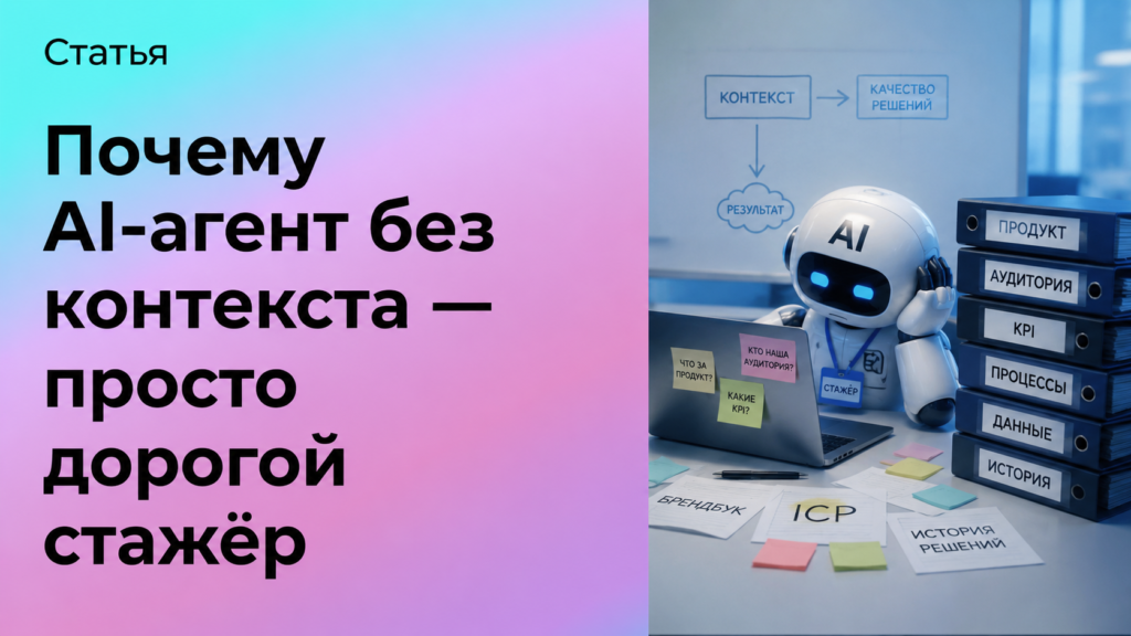 Почему AI-агент без контекста — просто дорогой стажёр