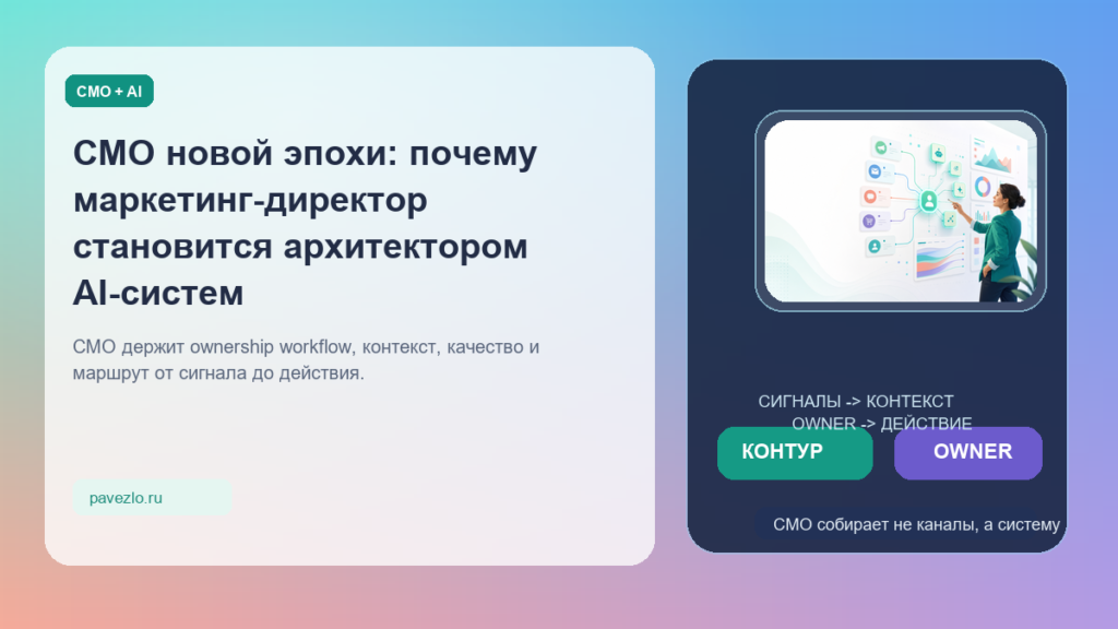CMO новой эпохи: почему маркетинг-директор становится архитектором AI-систем