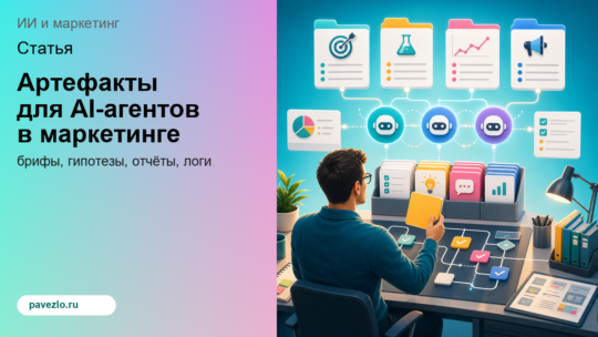 Какие артефакты нужны AI-агентам в маркетинге каждый день: брифы, гипотезы, отчеты, лог действий