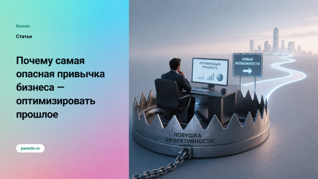 Почему самая опасная привычка бизнеса — оптимизировать прошлое