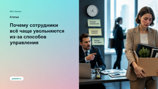 Почему сотрудники всё чаще увольняются из-за способов управления