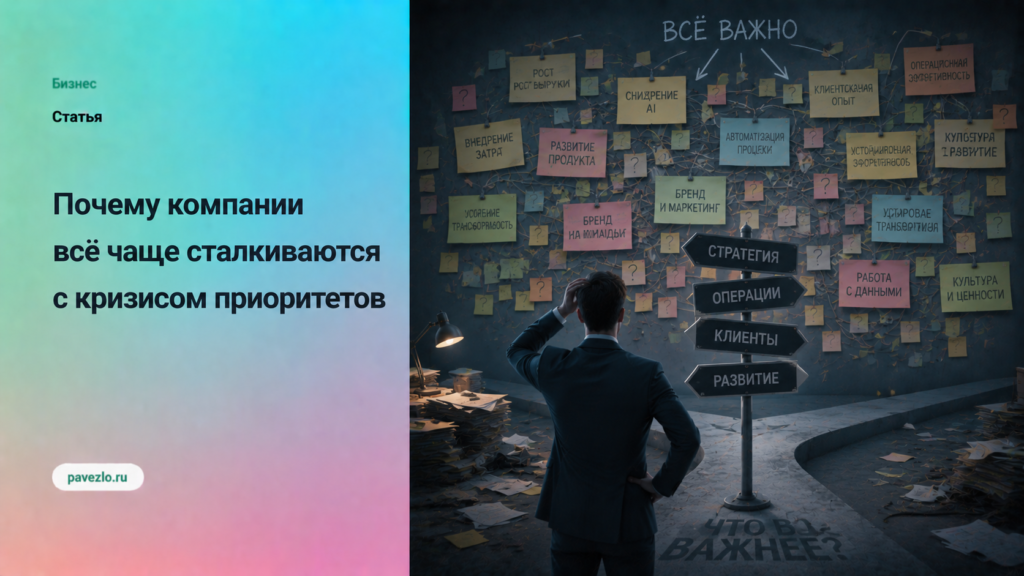 Почему компании всё чаще сталкиваются с кризисом приоритетов