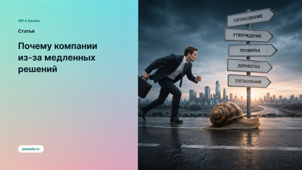 Почему компании проигрывают из-за медленных решений