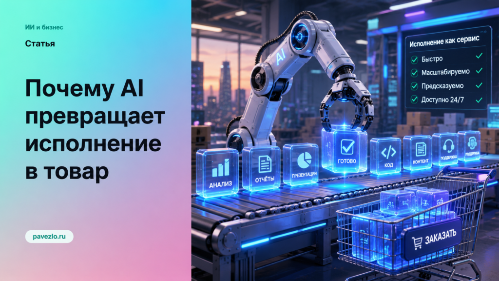 Почему AI превращает исполнение в товар, а способность принимать решения — в дефицит