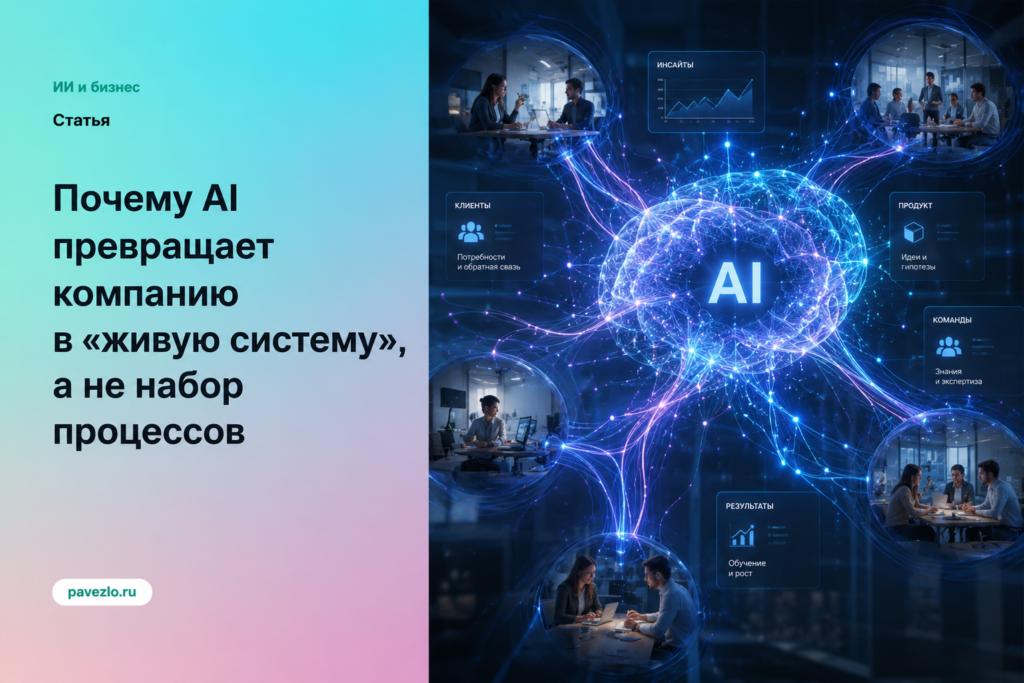 почему AI превращает компанию в «живую систему»