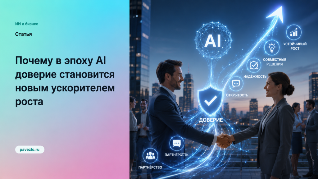 Почему в эпоху AI доверие становится новым ускорителем роста