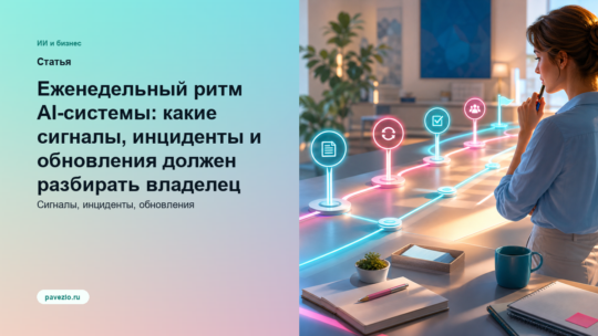 Еженедельный ритм AI-системы: какие сигналы, инциденты и обновления должен разбирать владелец workflow