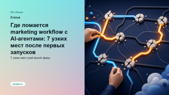 Где ломается marketing workflow с AI-агентами: 7 узких мест после первых запусков