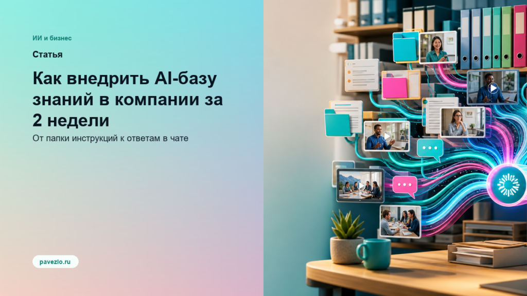 Как внедрить AI-базу знаний в компании за 2 недели