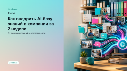 Как внедрить AI-базу знаний в компании за 2 недели