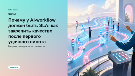 Почему у AI-workflow должен быть SLA: как закрепить качество после первого удачного пилота