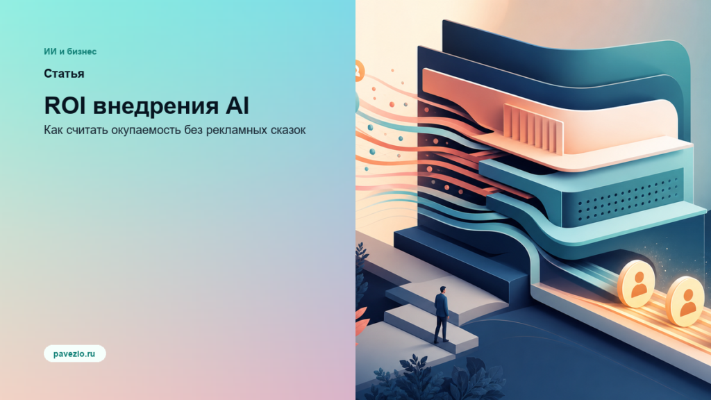 Обложка статьи: ROI внедрения AI