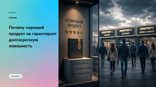 Почему хороший продукт не гарантирует долгосрочную лояльность