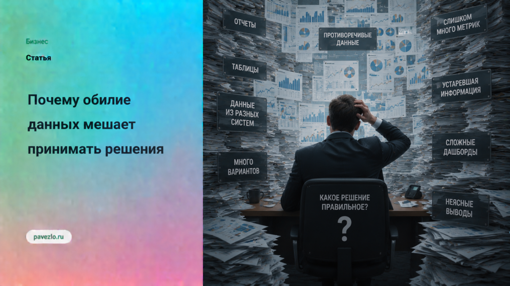Почему обилие данных мешает принимать решения