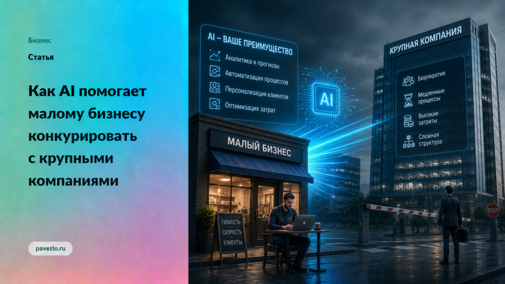 Как AI помогает малому бизнесу конкурировать с крупными компаниями