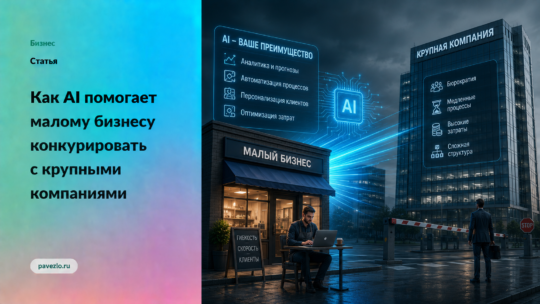 Как AI помогает малому бизнесу конкурировать с крупными компаниями
