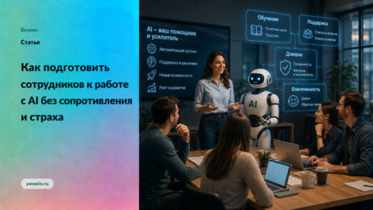 Как подготовить сотрудников к работе с AI без сопротивления и страха