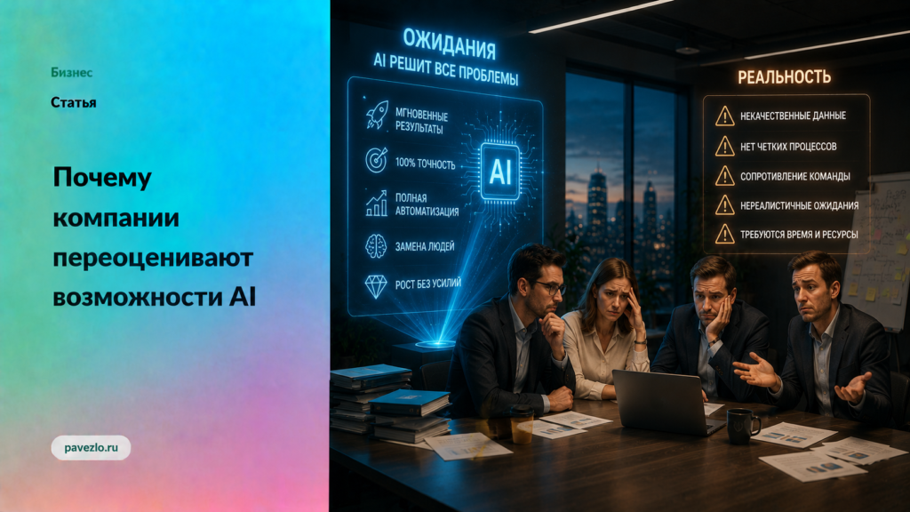 Почему компании переоценивают возможности AI