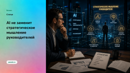 AI не заменит стратегическое мышление руководителей