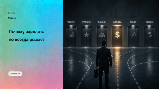 Почему зарплата не всегда решает