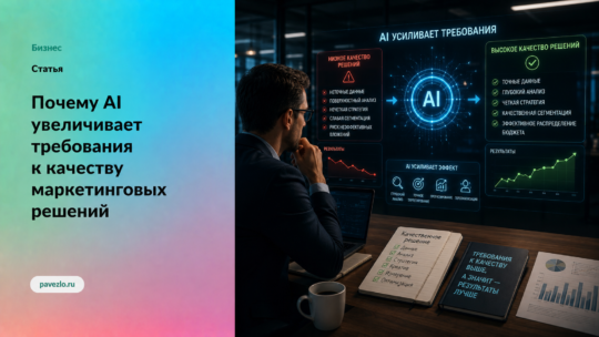 Почему AI увеличивает требования к качеству маркетинговых решений
