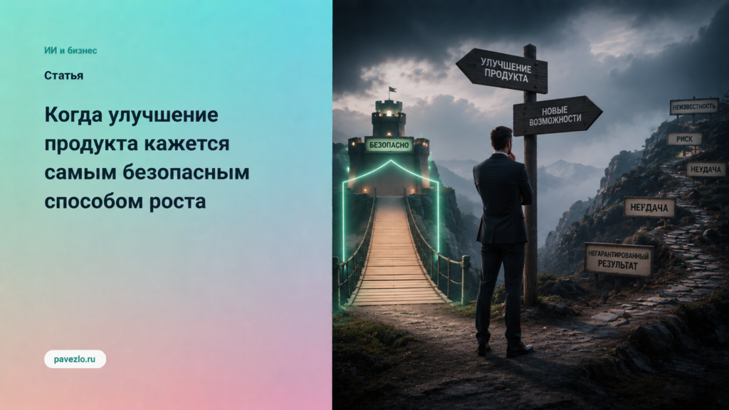Когда улучшение продукта кажется самым безопасным способом роста