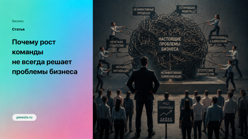 Почему рост команды не всегда решает проблемы бизнеса