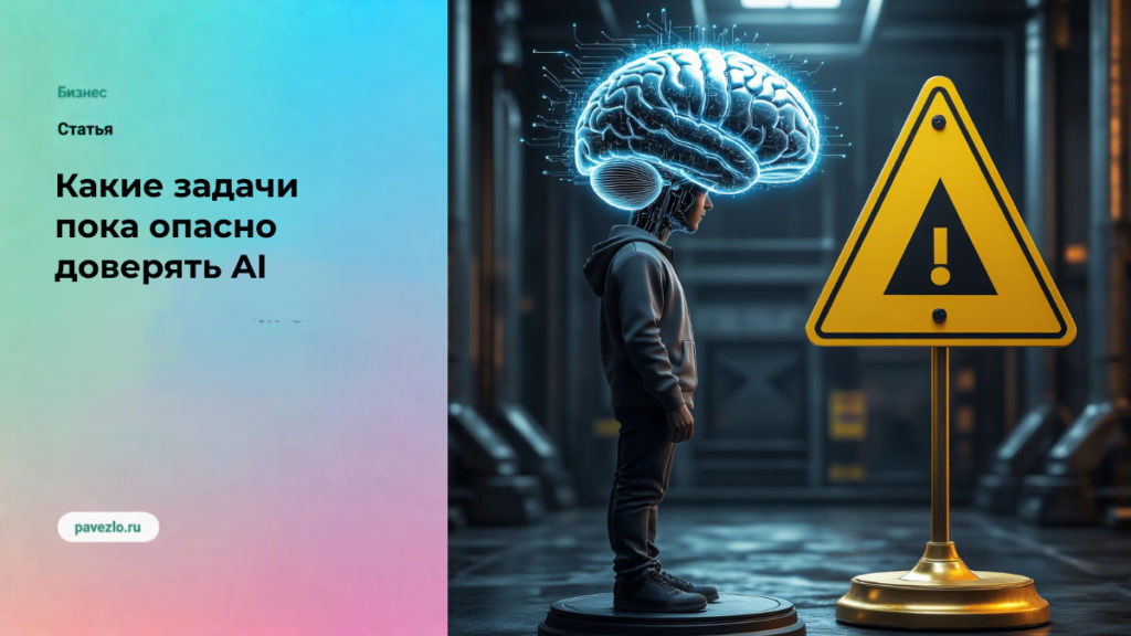 Какие задачи пока опасно доверять AI