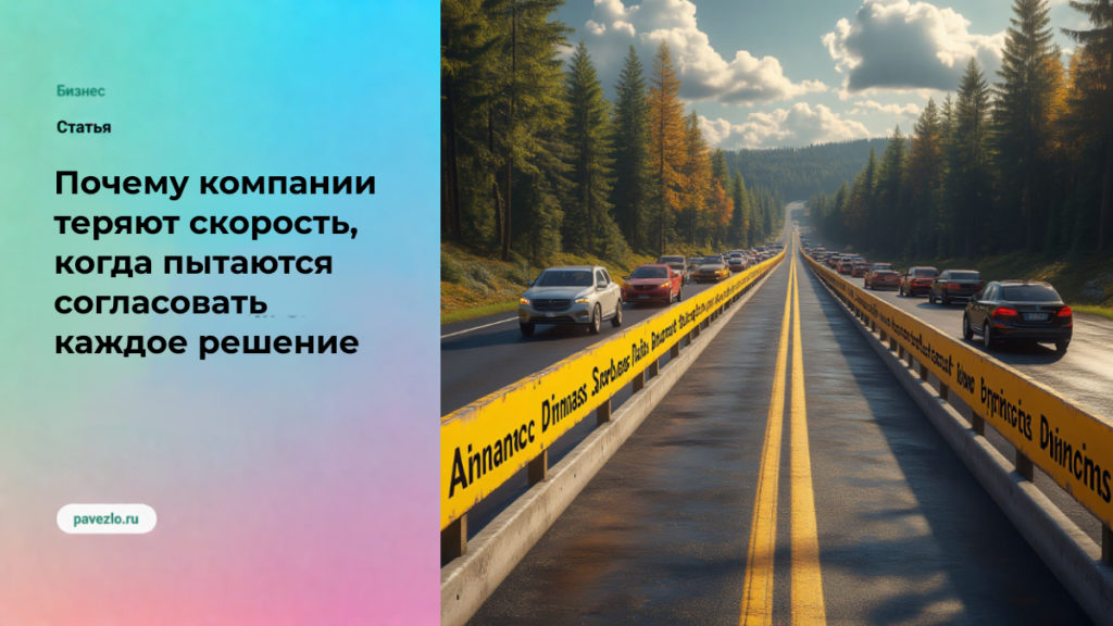 Почему компании теряют скорость, когда пытаются согласовать каждое решение
