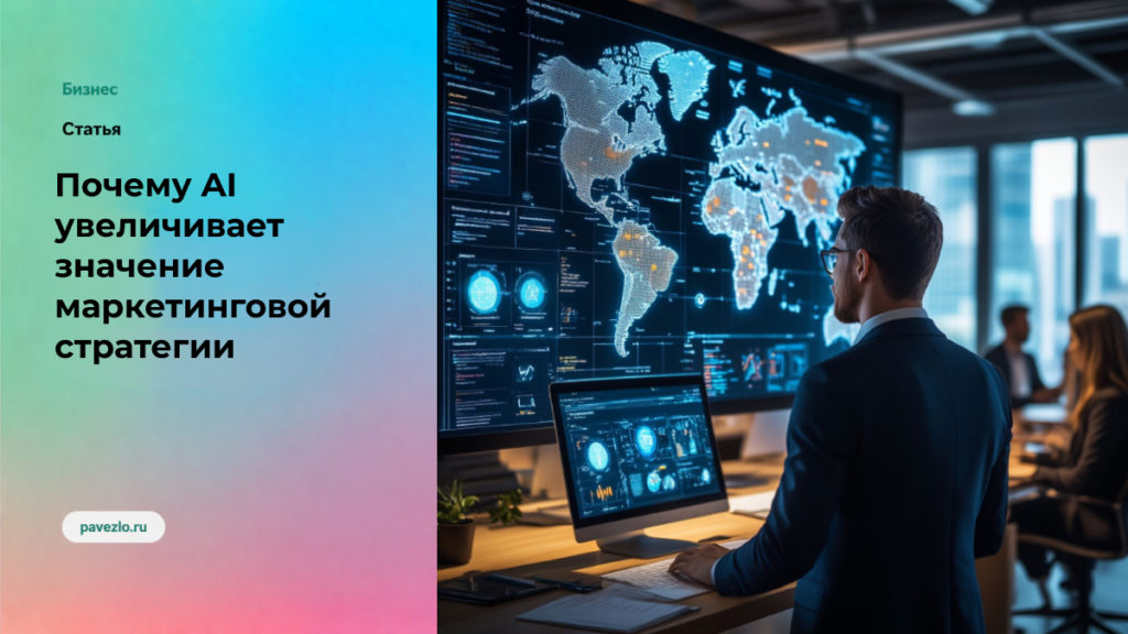 Почему AI увеличивает значение маркетинговой стратегии, а не уменьшает его