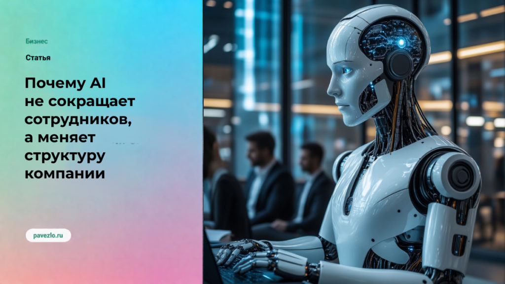 Почему AI не сокращает сотрудников, а меняет структуру компании