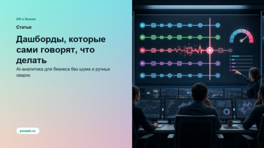 AI-аналитика для бизнеса: дашборды, которые сами говорят, что делать