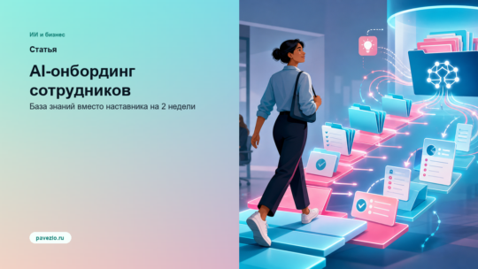 AI-онбординг сотрудников: база знаний вместо наставника на 2 недели