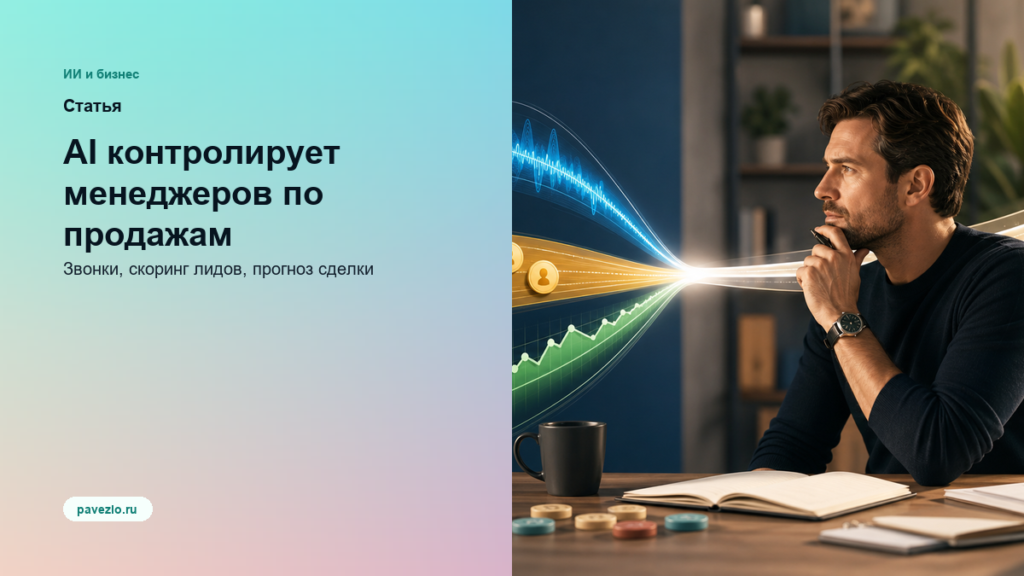 Обложка статьи: AI контролирует менеджеров по продажам