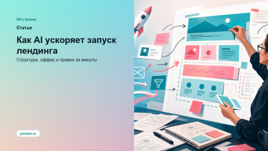 Как AI ускоряет запуск лендинга: от структуры и текстов до правок за минуты