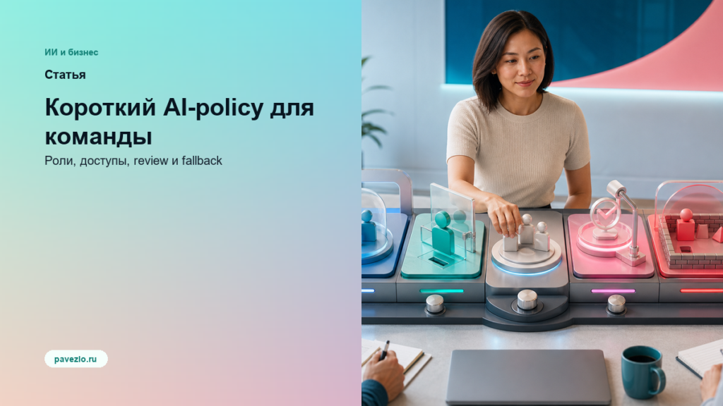 Обложка статьи: Короткий AI-policy для команды