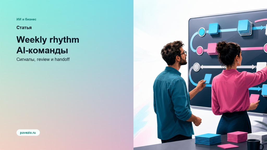 Обложка статьи: Weekly rhythm AI-команды