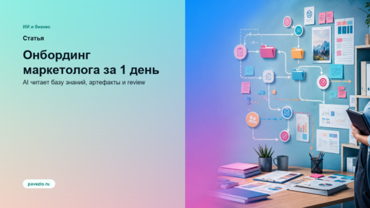 Онбординг нового маркетолога за 1 день: как AI читает базу знаний и сразу работает