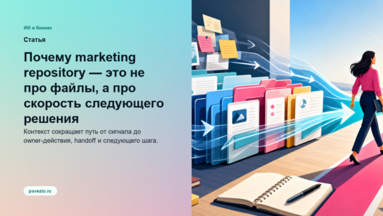 Почему marketing repository — это не про файлы, а про скорость следующего решения