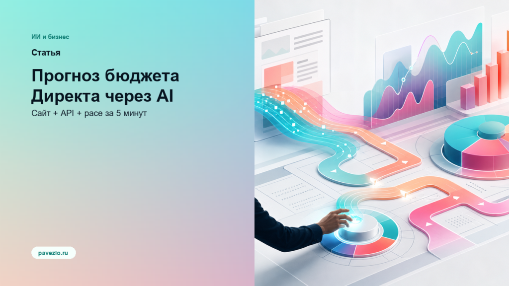 Обложка статьи: Прогноз бюджета Директа через AI