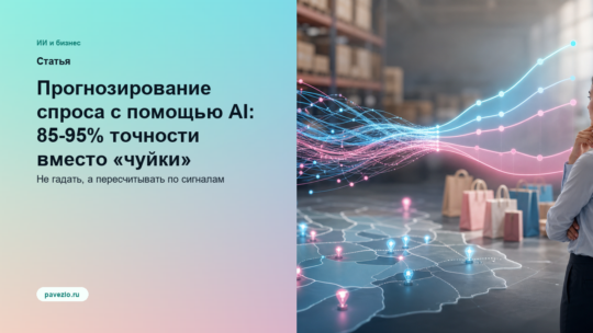 Прогнозирование спроса с помощью AI: 85-95% точности вместо «чуйки»