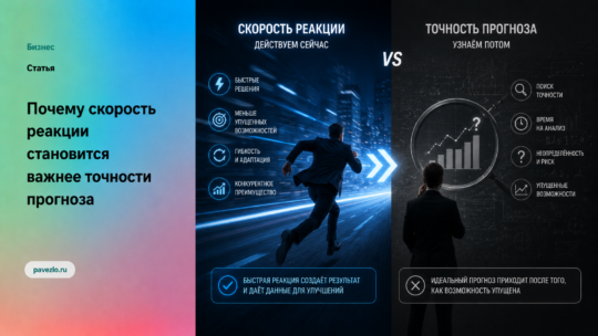 Почему скорость реакции становится важнее точности прогноза