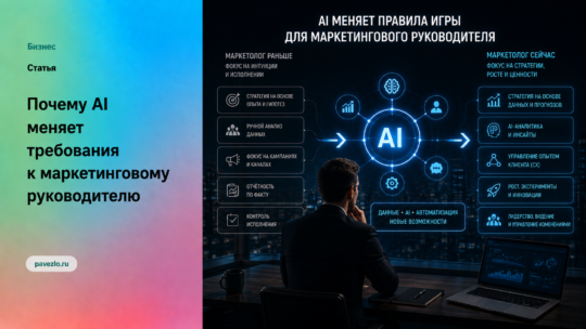 Почему AI меняет требования к маркетинговому руководителю