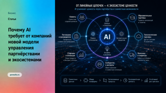 Почему AI требует от компаний новой модели управления партнёрствами и экосистемами