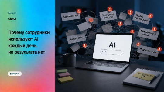 Почему сотрудники используют AI каждый день, но результата нет