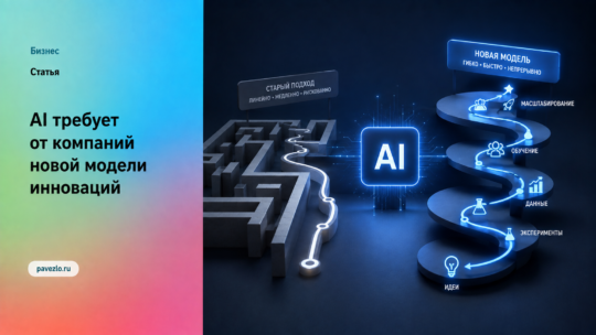 Почему AI требует от компаний новой модели инноваций и создания новых продуктов