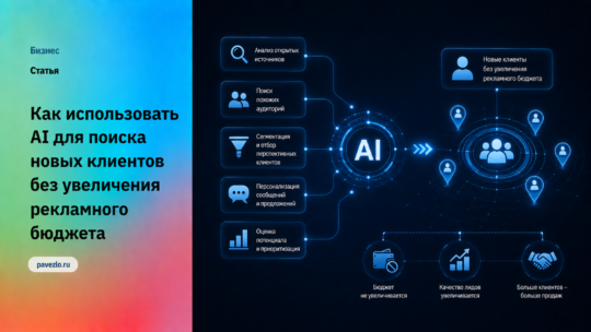 Как использовать AI для поиска новых клиентов без увеличения рекламного бюджета